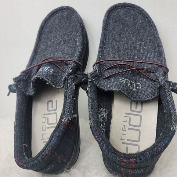 Hey Dude Men's Wally Funk Wool Black Aztec  Men’s Shoes Size 9 US 42 EUR - Picture 7 of 10